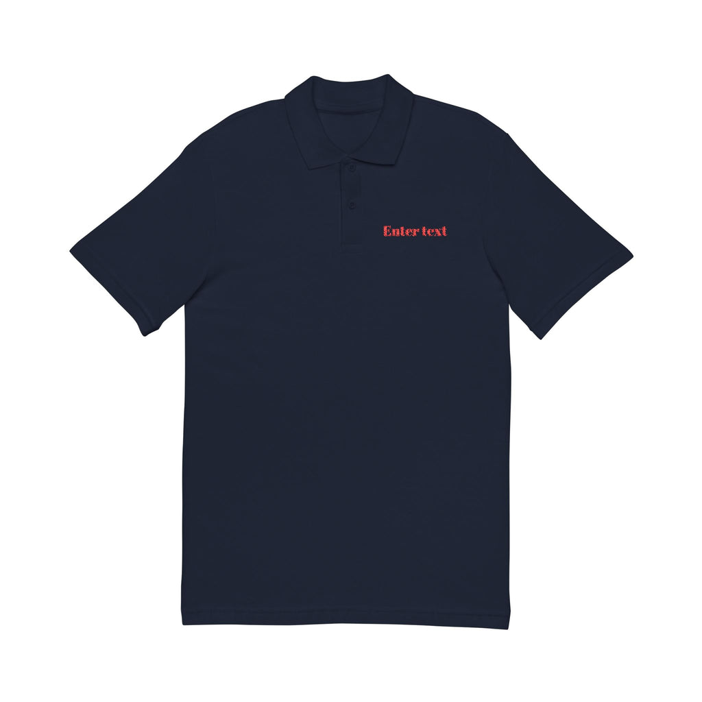 Emotional Embroidered Polo Shirt — Minimal Red 'Emotional' Chest Logo